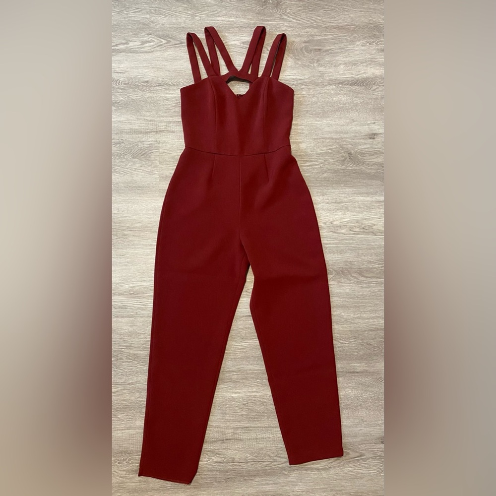 Maroon formal jumpsuit